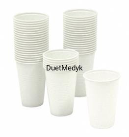 Kubki jednorazowe białe 100 szt.