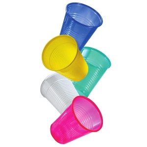 Kubki jednorazowe kolorowe 100 szt.