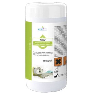 VELOX Chusteczki dezynfekujące /Pojemnik 100 szt.