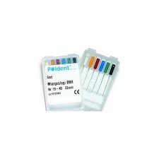 Miazgociągi z plastikowym uchwytem POLDENT 6 szt.