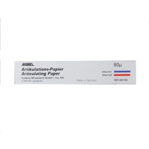 Kalka artykulacyjna prostokątna Hanel 80µ 